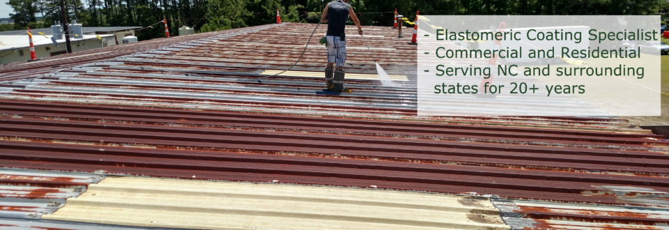 Washing Metal roof for primer and elastomeric coating